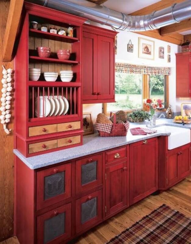 Red Cupboard Paint