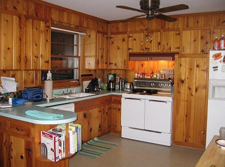 pine cabinets kitchen