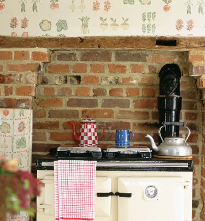 traditional kitchen wallpaper