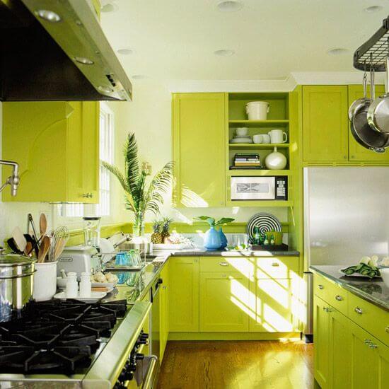 Lime Green Kitchen Cabinets
