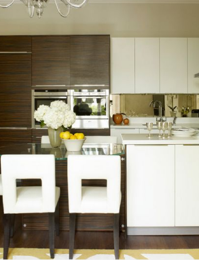 two tone kitchen cabinets modern
