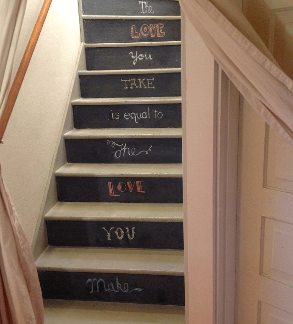painted stair treads