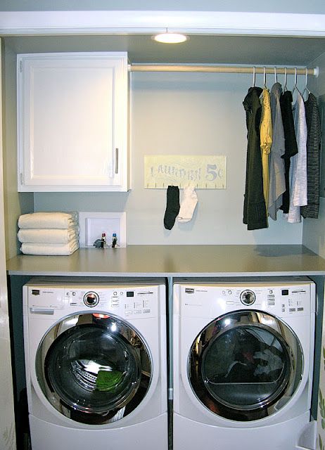 small laundry room