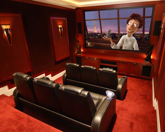 Simple Basement Home Theater Ideas