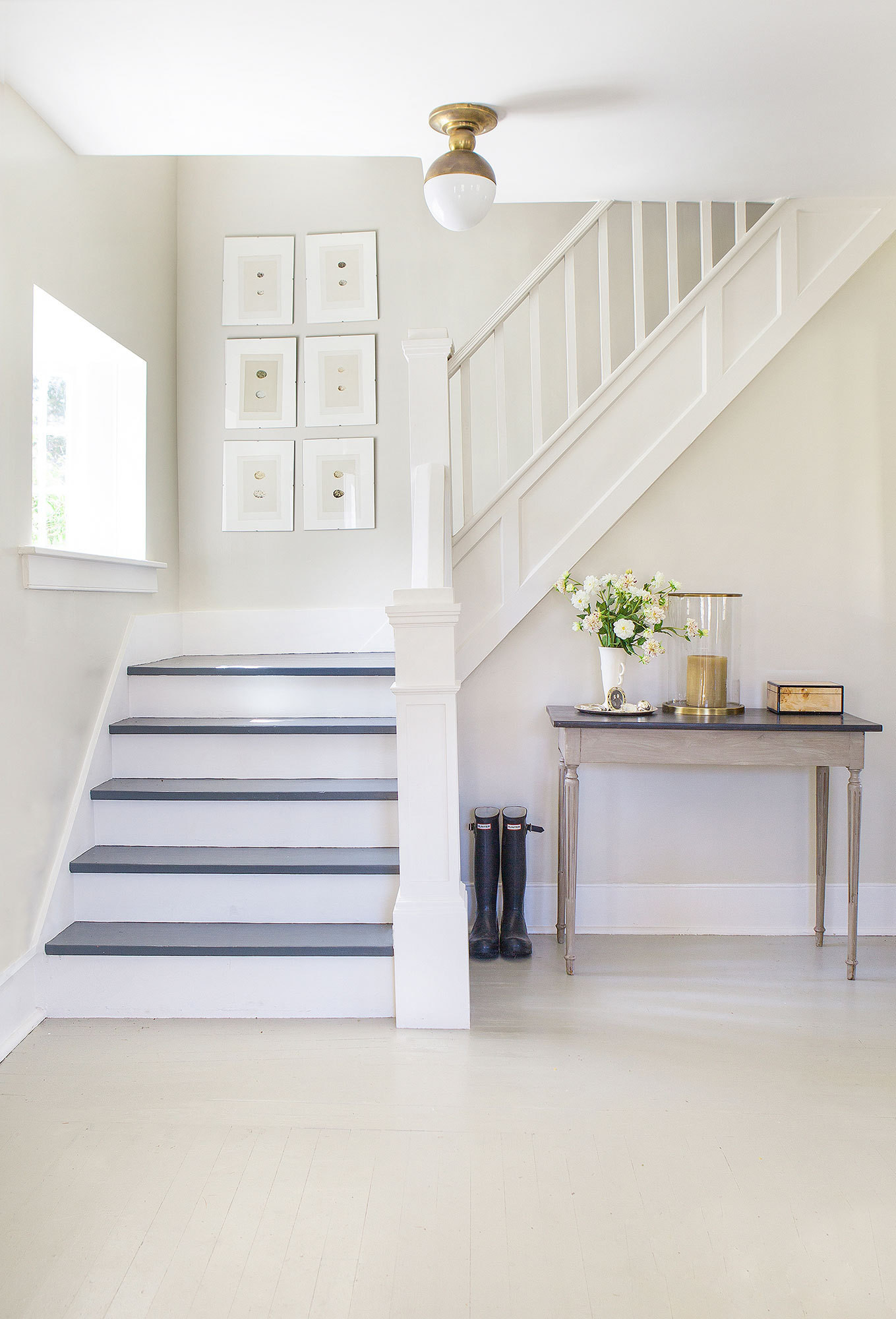 White Stair Railing