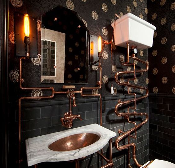 Best Steampunk Bathroom Design