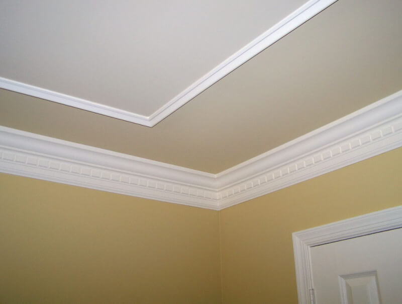 Faux tray Ceiling With Molding