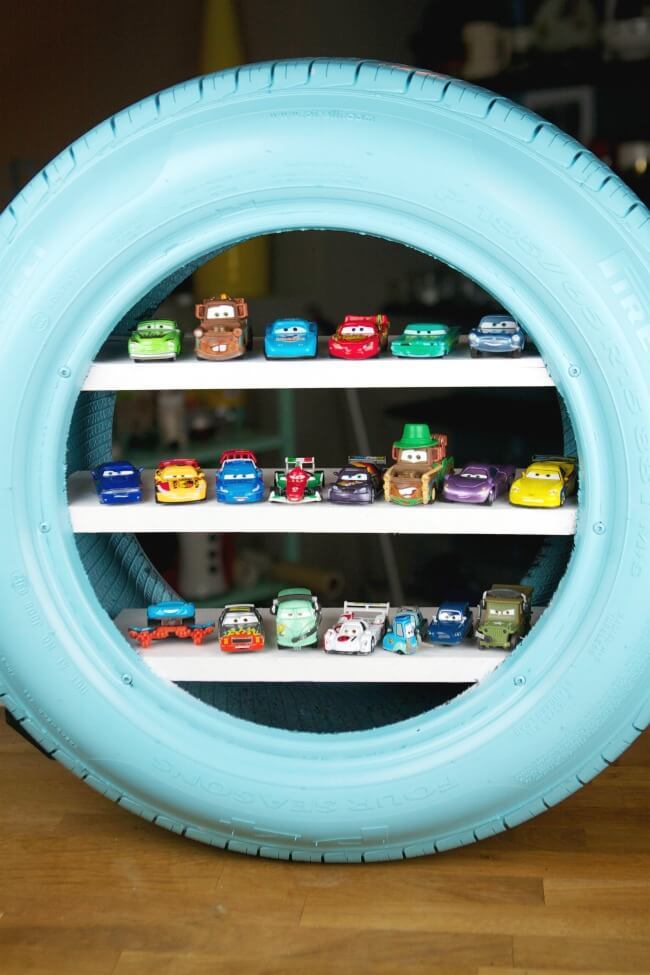 Tire Hotwheels DIY Display Cases