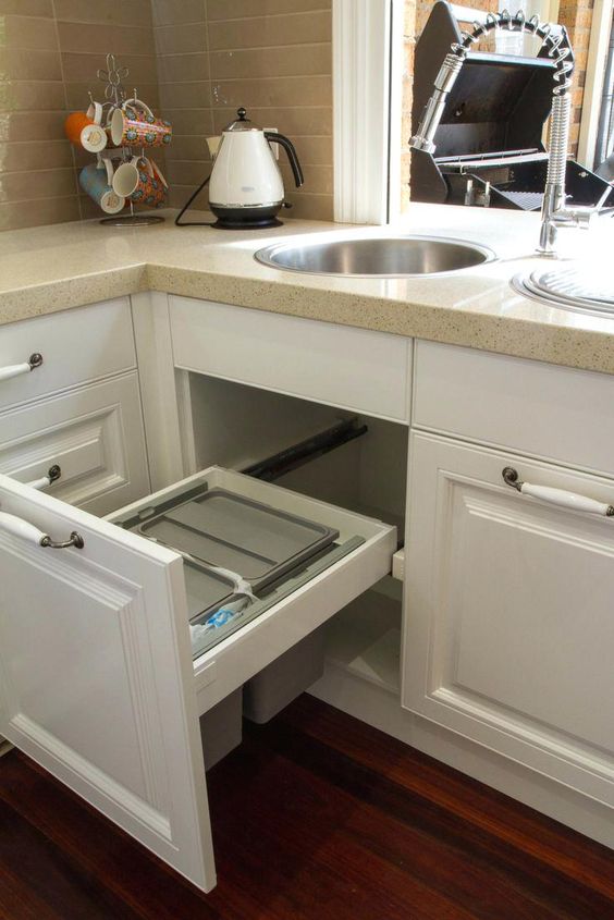 Trash Can For Under Sink Ideas