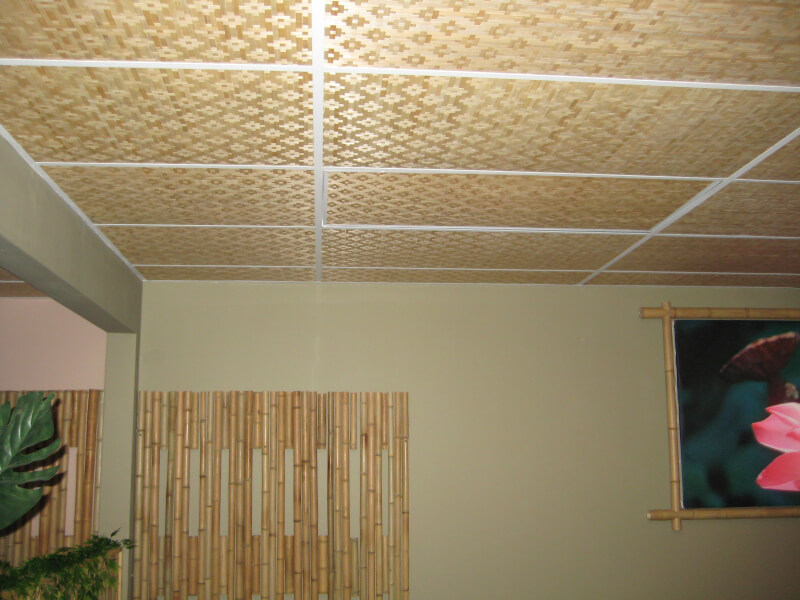 Woven Bamboo Ceiling