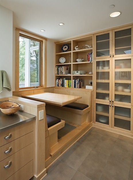 Breakfast Nook With Cabinets