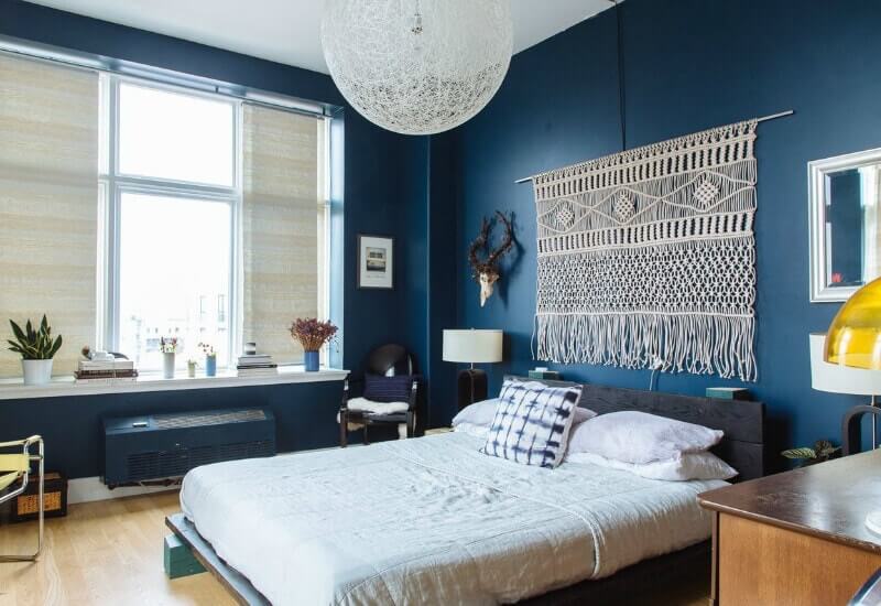 Navy Blue Bedroom Walls