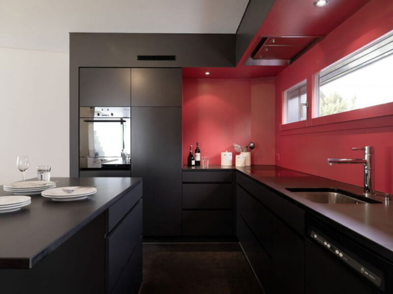 Black Matte Kitchen Cabinets