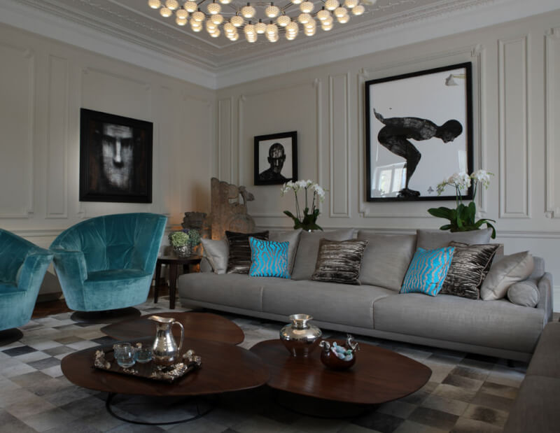 Artistic Gray Living Room Idea