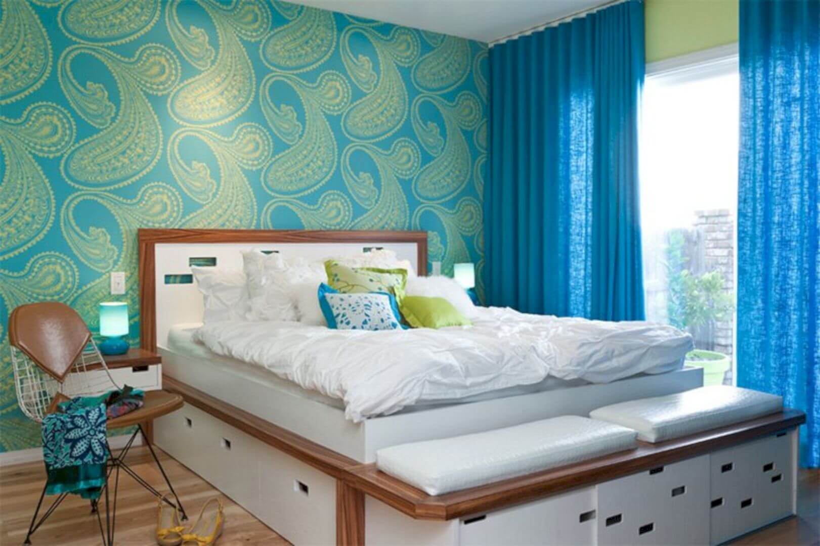 mid century modern bedroom design ideas
