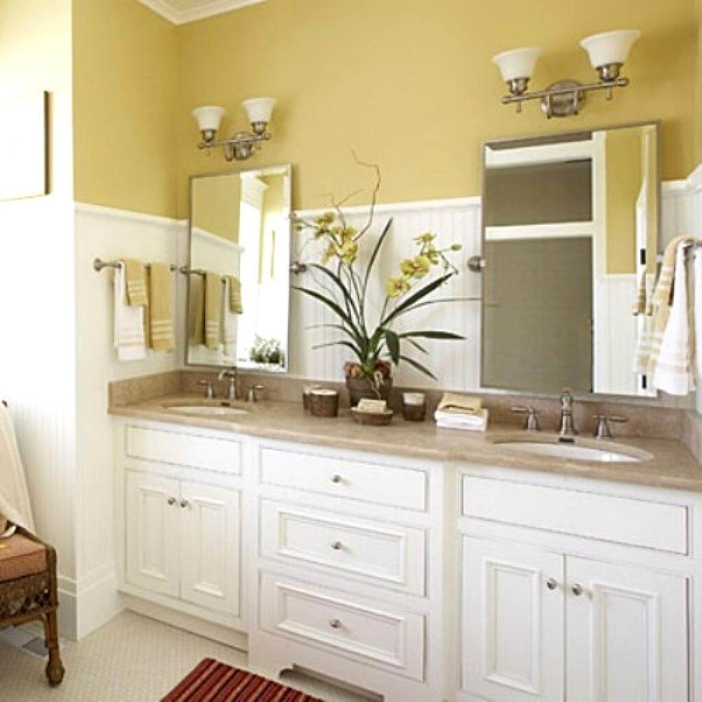 pictures of double sink bathroom vanities