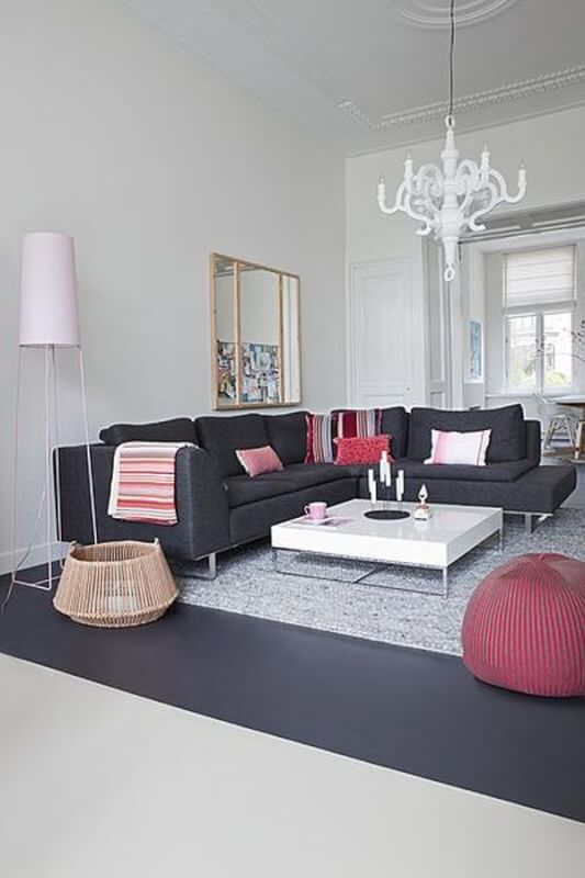 Gray Living Room Sofa