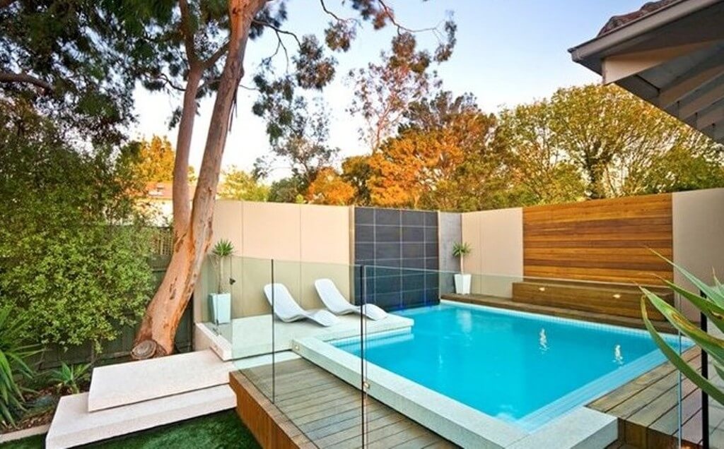 Glass Fenced Above Ground Pool