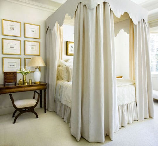 canopy bed curtain