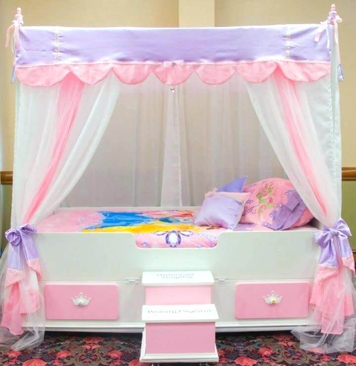 canopy bed for little girl