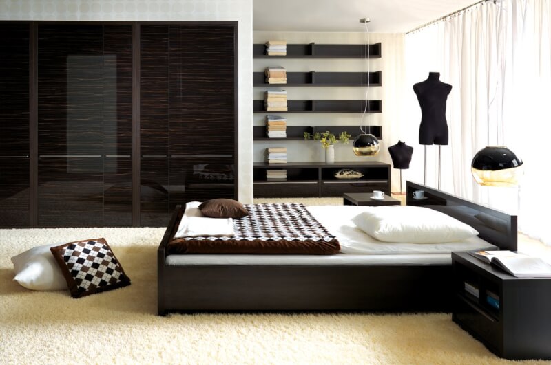 modern king size bed frame
