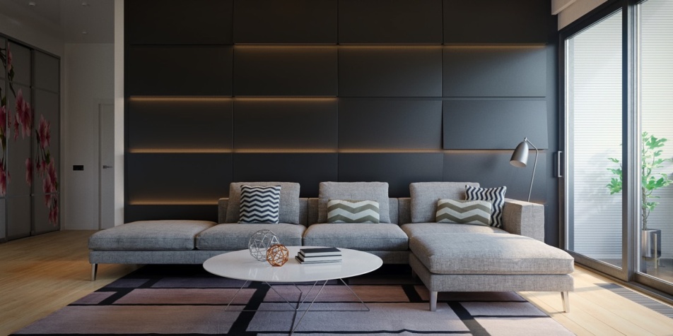 contemporary living room lighting