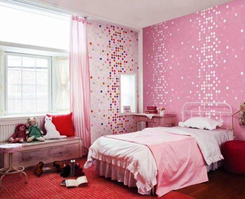 pink bedroom background
