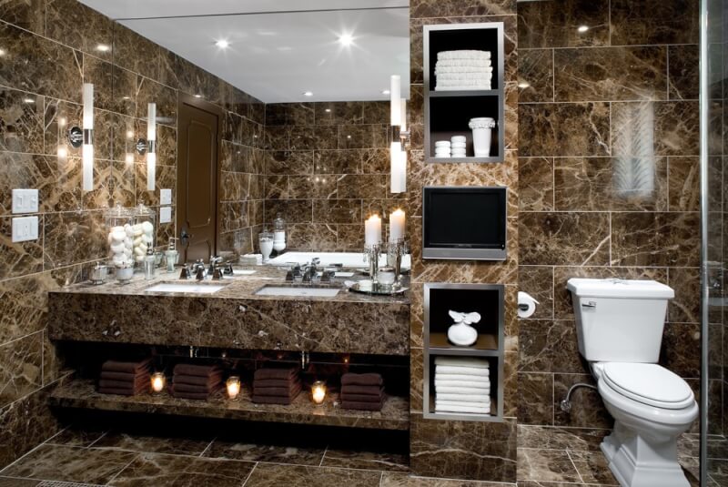 marble bathroom set