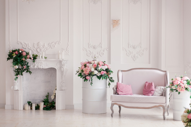 home decoration with flowers