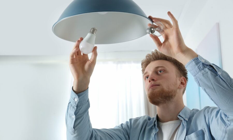 Replacing a Broken Light Bulb